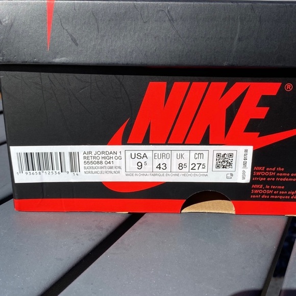 Air Jordan 1 Retro High OG “Royal Toe” - Picture 2 of 2